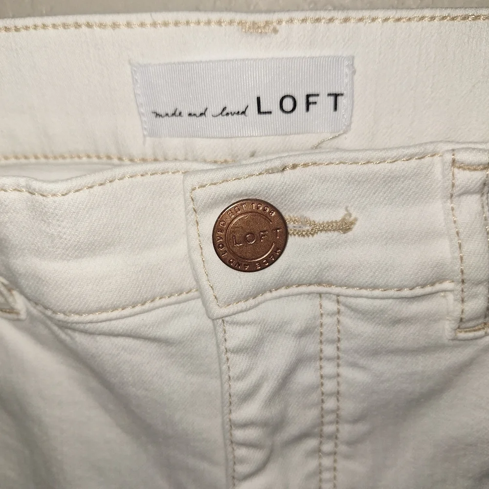 LOFT High Waist Flare Crop Jeans - Picture 4 of 6